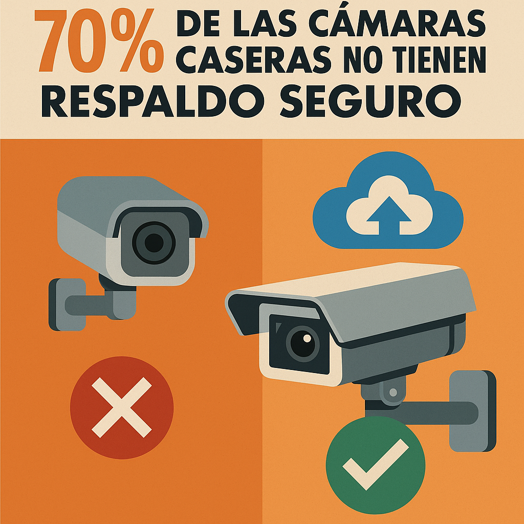 cámaras caseras sin respaldo seguro