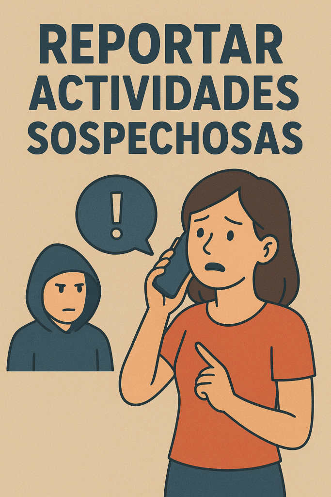 reportar actividades sospechosas