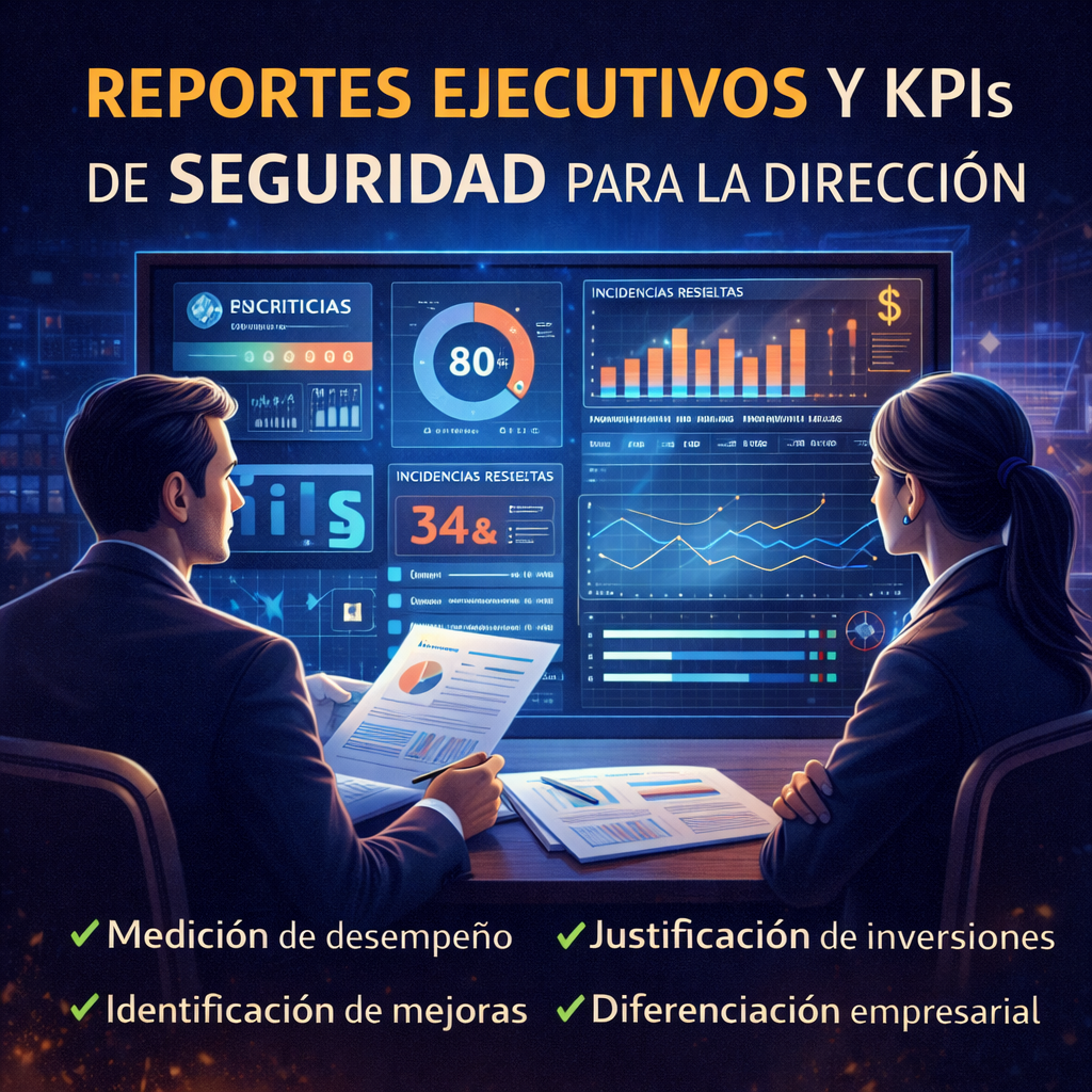 KPIs y reportes ejecutivos de seguridad