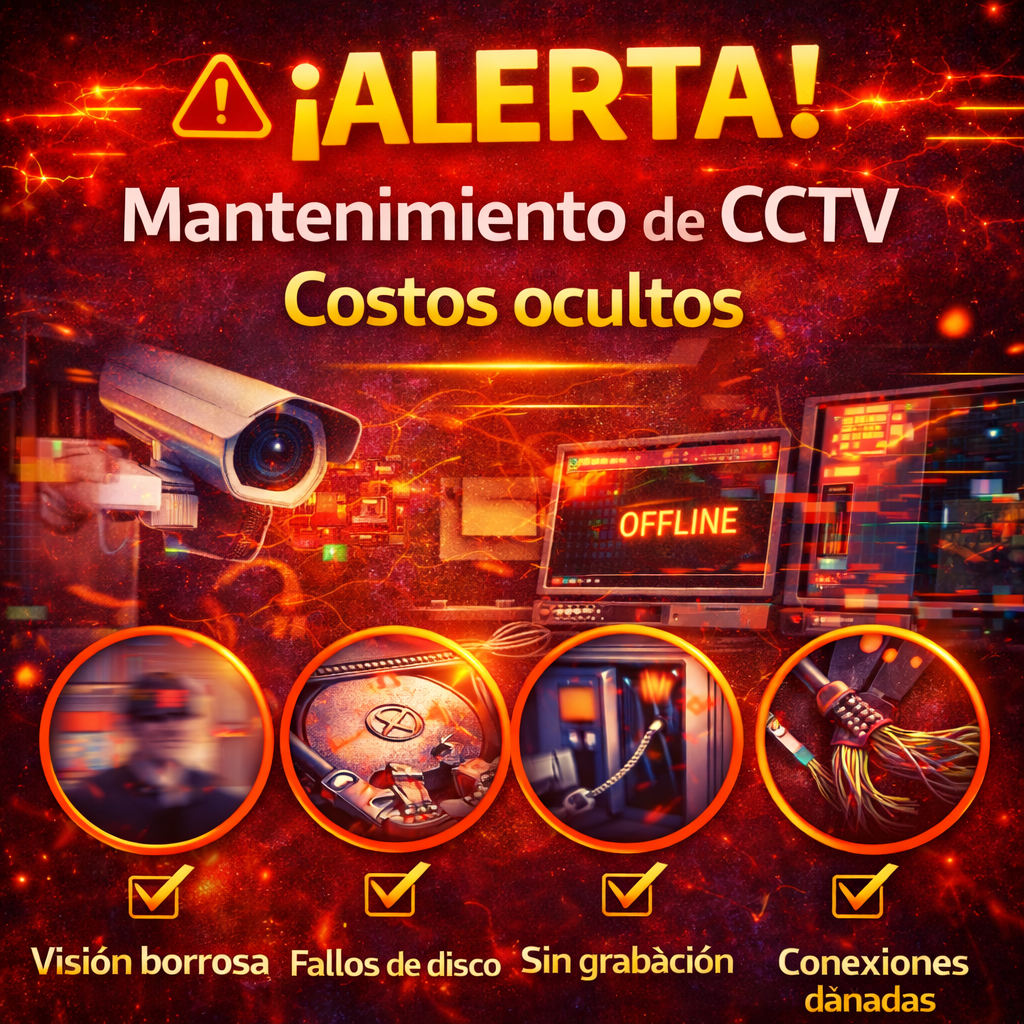 Mantenimiento de CCTV evita fallas críticas