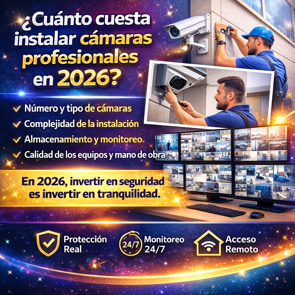 Costo instalar cámaras de seguridad en 2026