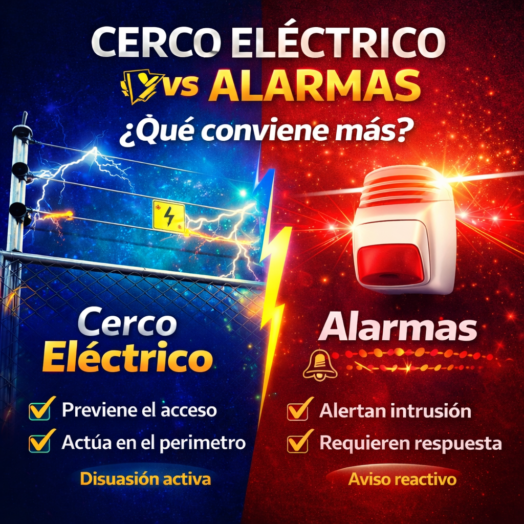 Cerco eléctrico vs alarmas