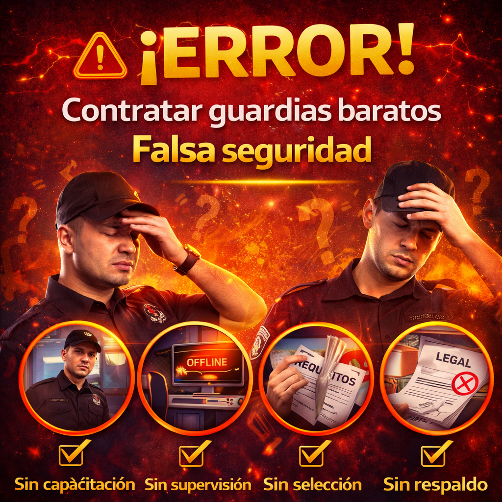 Contratar guardias baratos es un riesgo