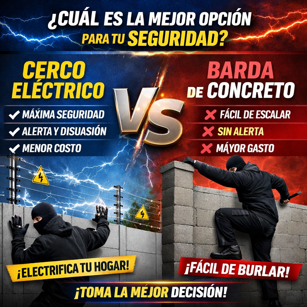 barda vs cerco eléctrico