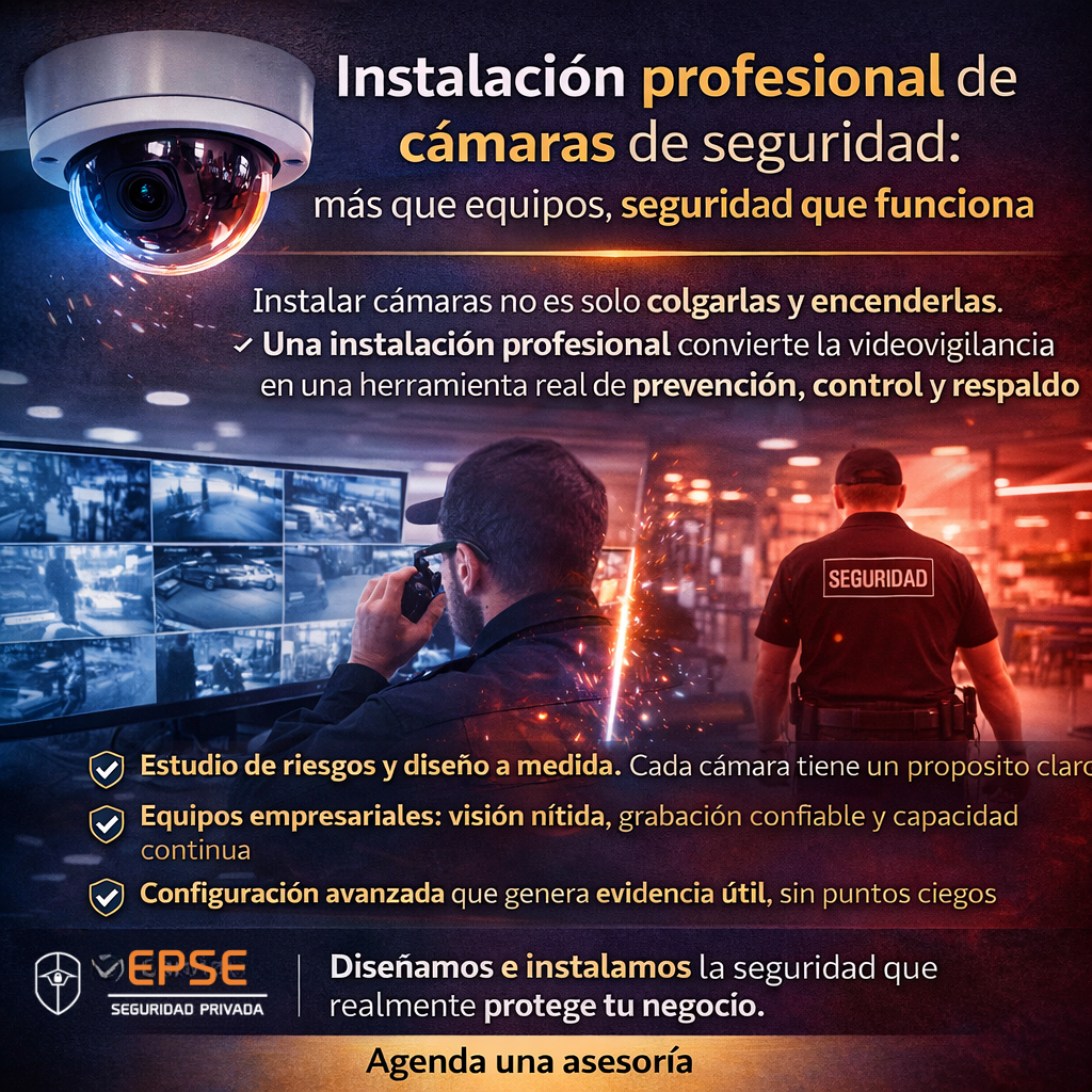 Instalación profesional de cámaras de seguridad