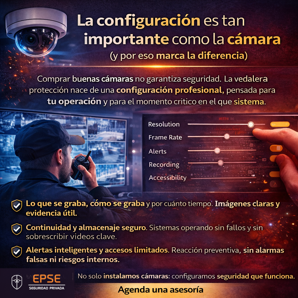 Configuración profesional de cámaras de seguridad