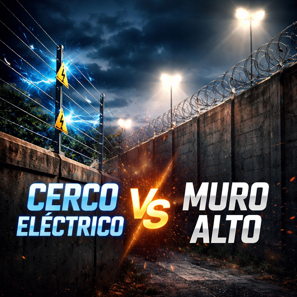 muro alto vs cerco electrificado