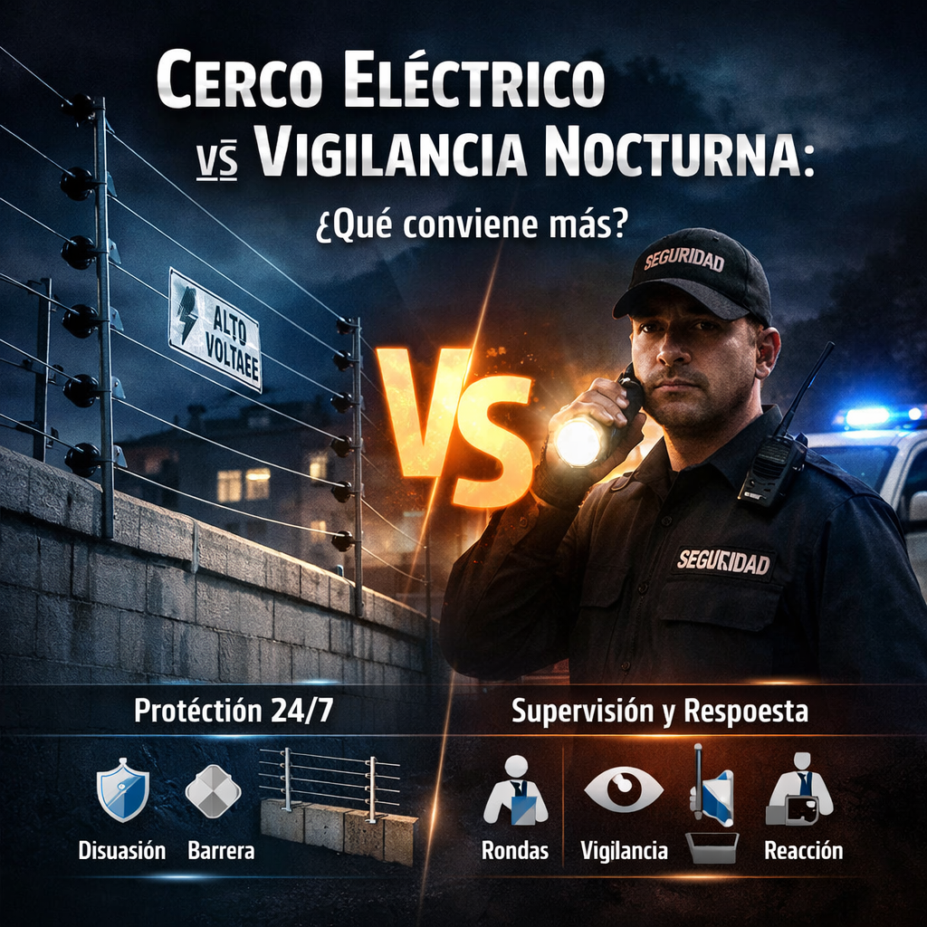 vigilancia nocturna vs cerco electrificado