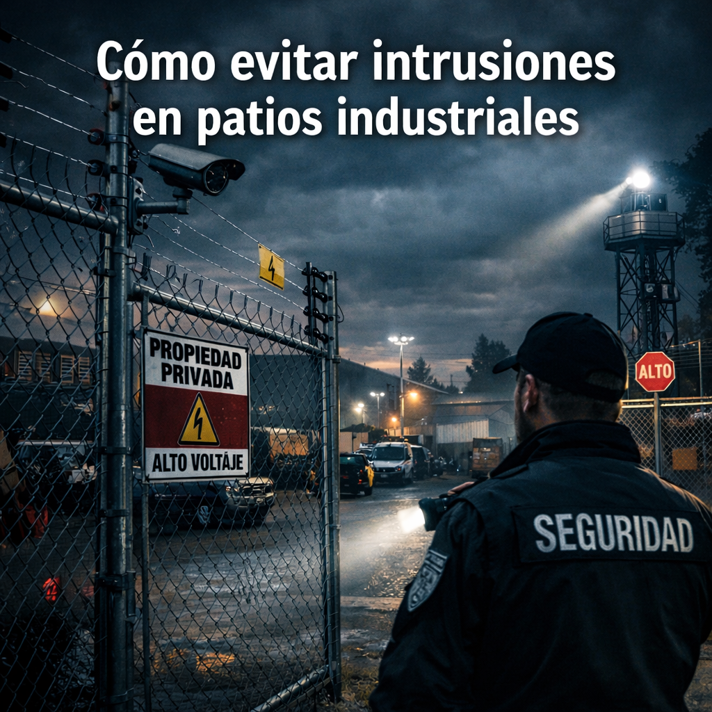 protección en patios industriales